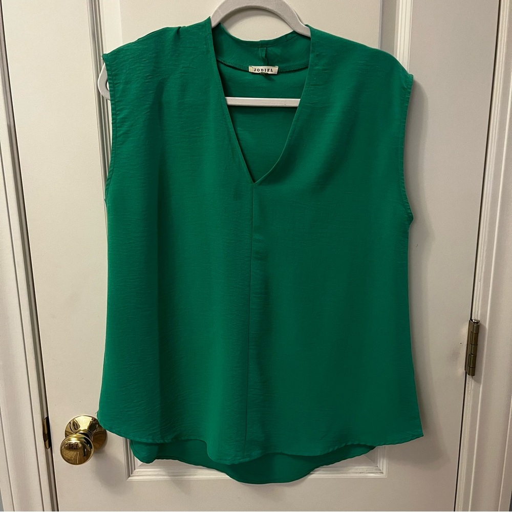 Jodifl Green Sleeveless Top Size Medium